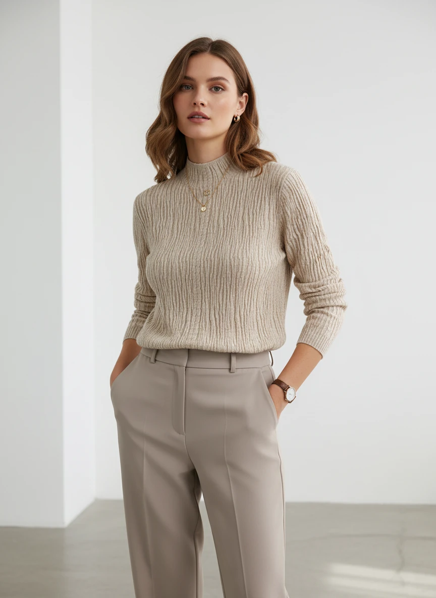 بافت یقه دار وارداتی__فری سایز(۳۶تا۴۲)