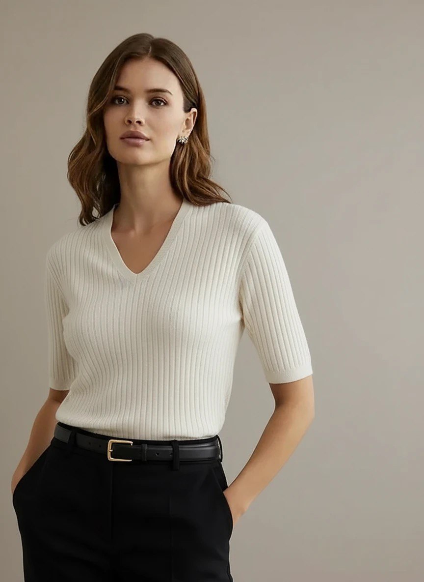 بافت گپ آستین کوتاه وارداتی__فری سایز(۳۶تا۴۲)